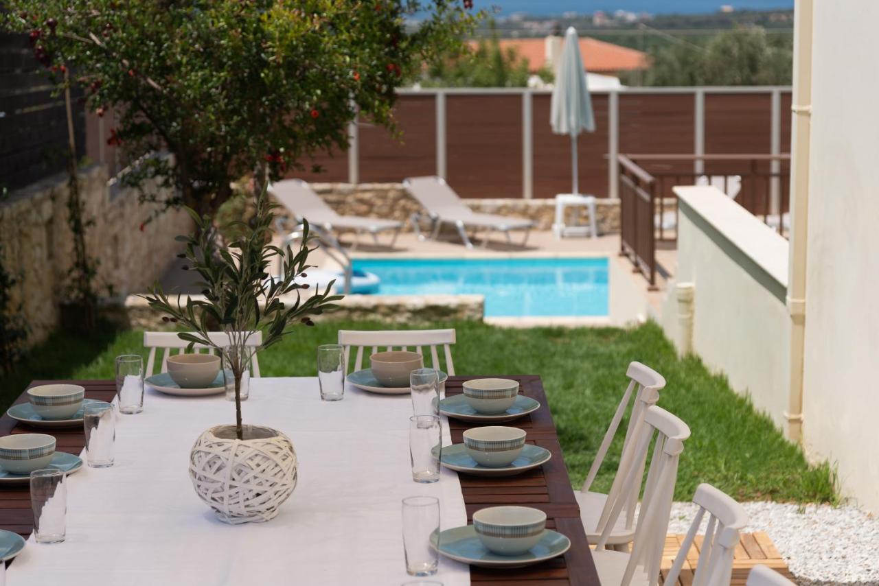Villa Family Rousa In Rethymno With Pool, Bbq And Kids Area *